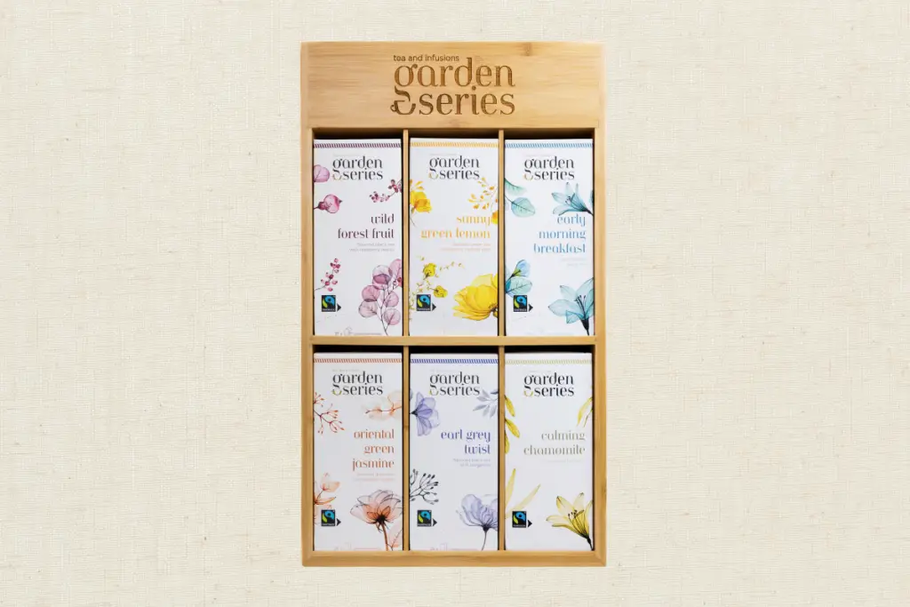 Garden Series display presentatiemateriaal envelop 6 doosjes